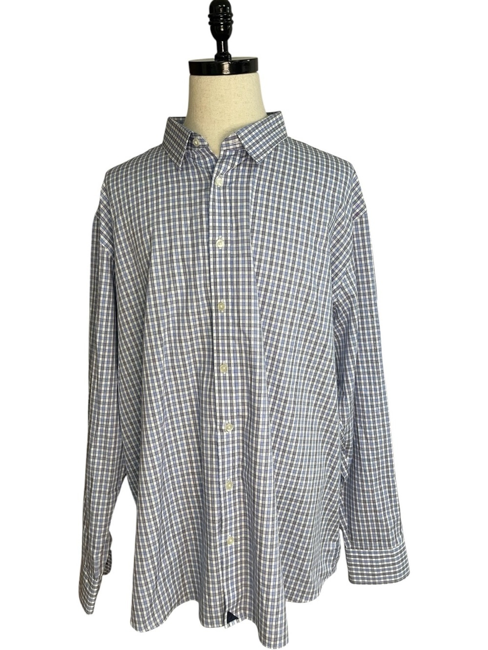 UNTUCKit Durif Tall Fit Wrinkle Free Button Down Shirt Blue
